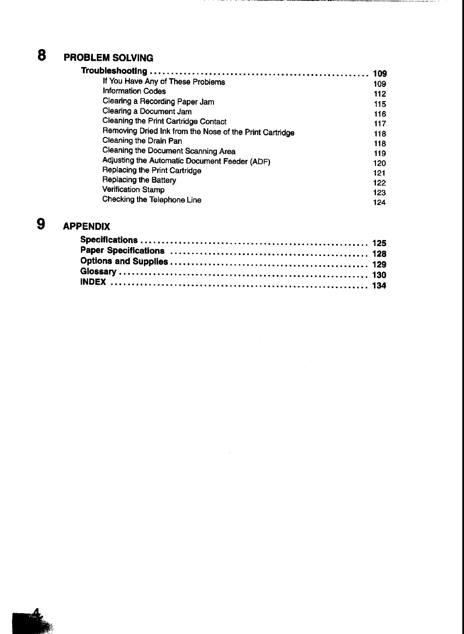 Appendix | Panasonic UF-333 User Manual | Page 6 / 140