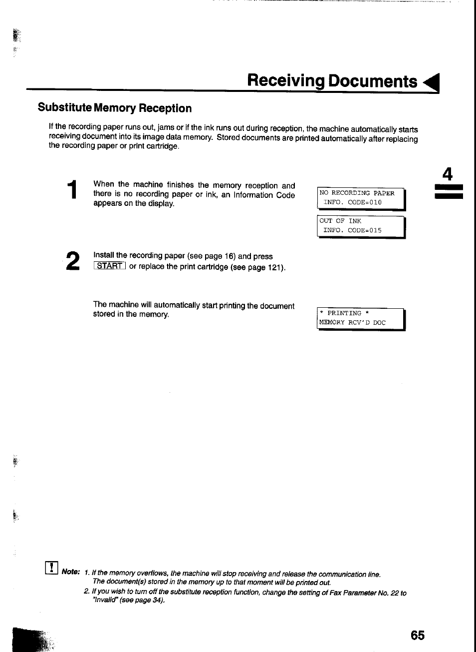 Receiving documents | Panasonic UF-333 User Manual | Page 67 / 140