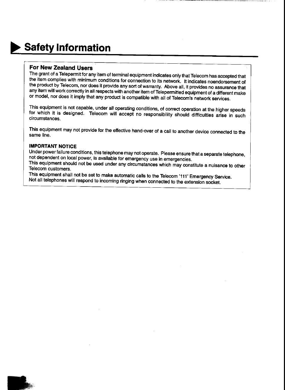 Important notice, Safety information | Panasonic UF-333 User Manual | Page 8 / 140