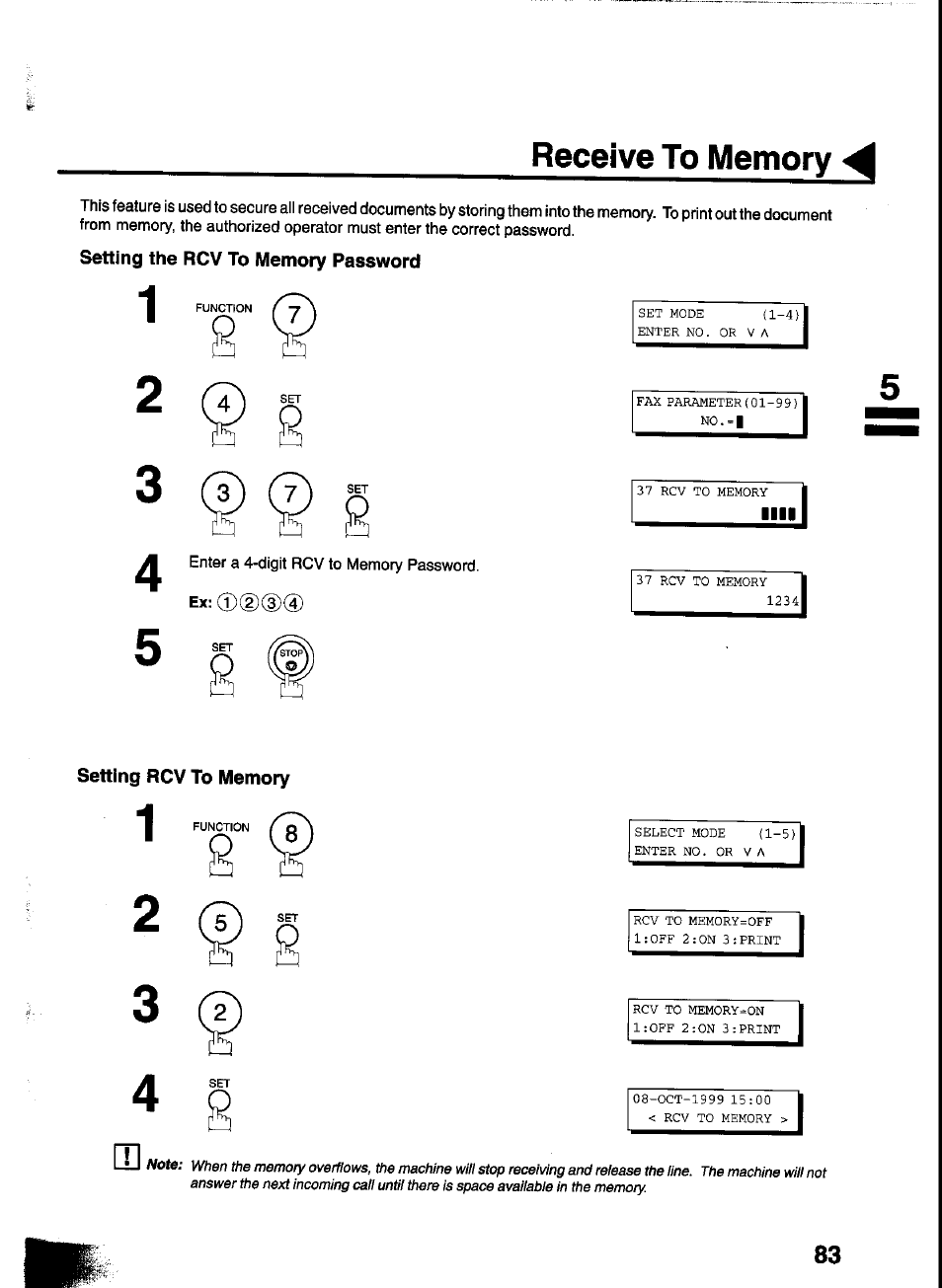 Panasonic UF-333 User Manual | Page 85 / 140