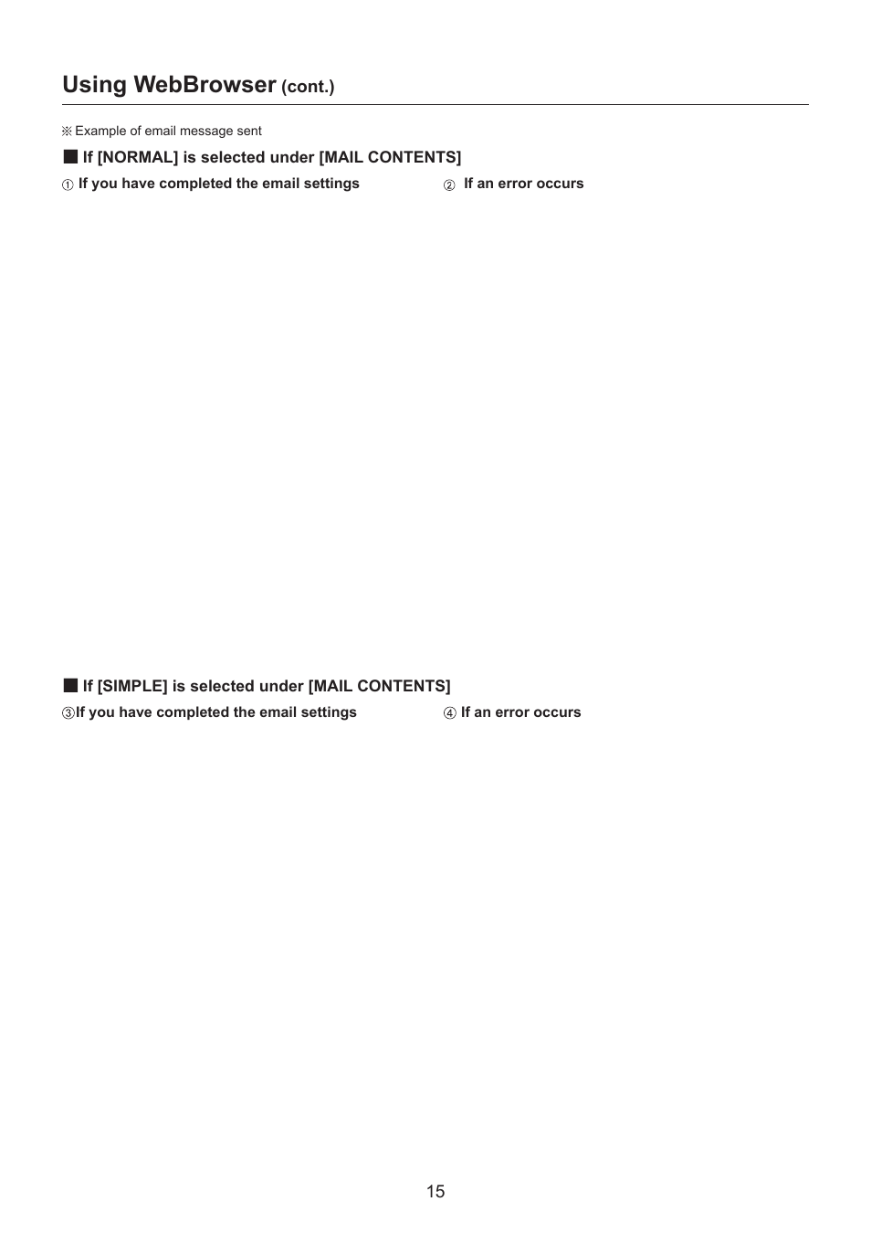 Using webbrowser | Panasonic TQBH0228 User Manual | Page 15 / 19