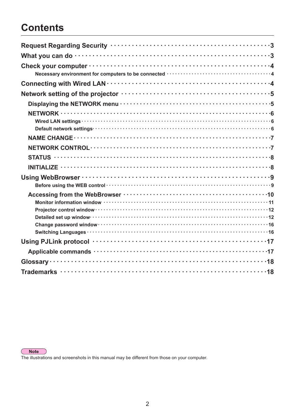 Panasonic TQBH0228 User Manual | Page 2 / 19