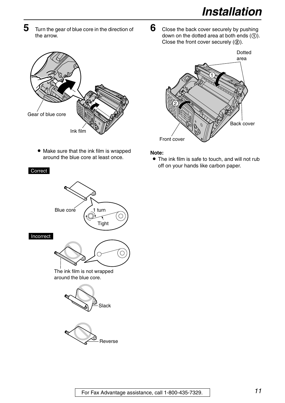 Installation | Panasonic KX-FHD332 User Manual | Page 11 / 92