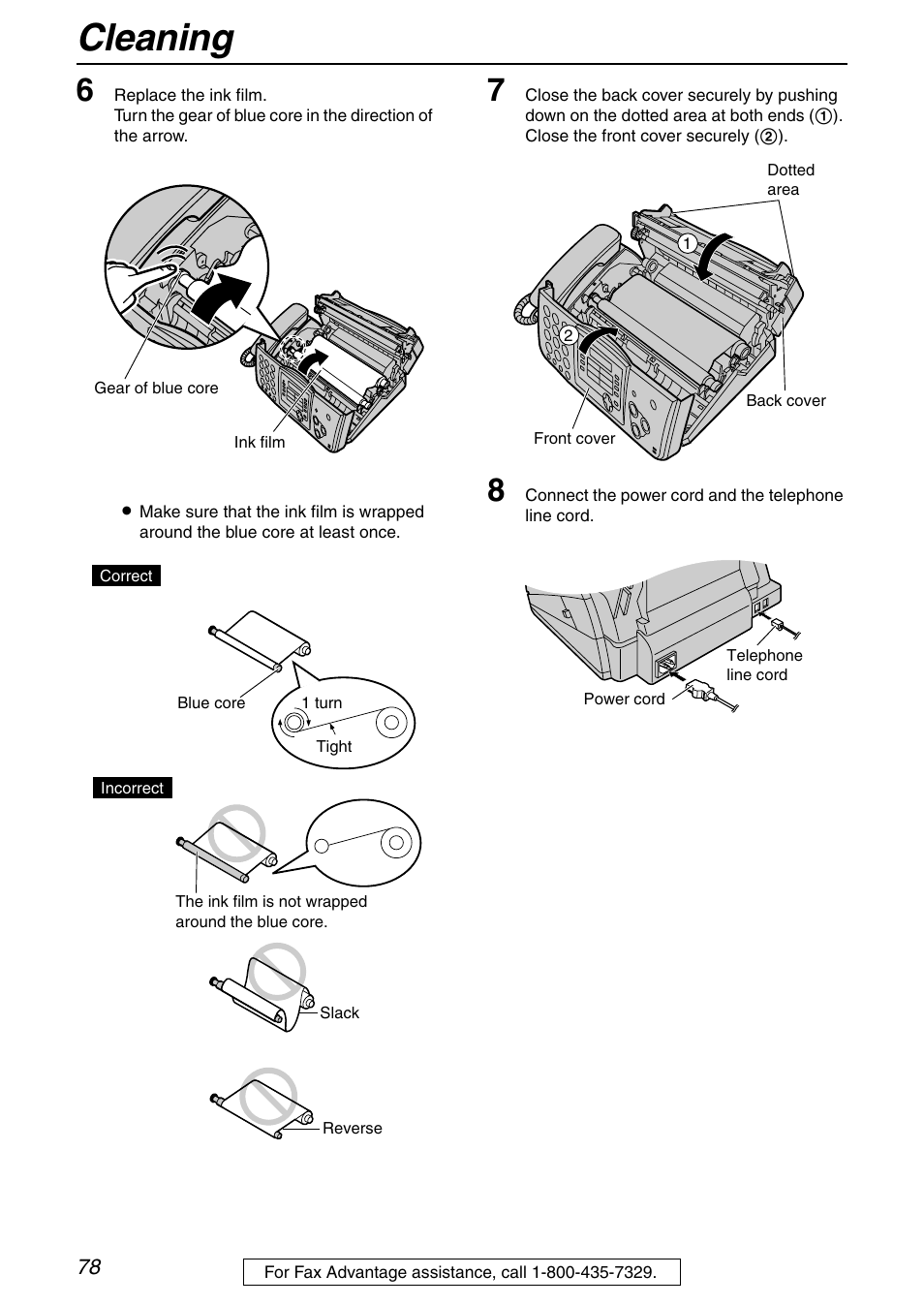 Cleaning | Panasonic KX-FHD332 User Manual | Page 78 / 92