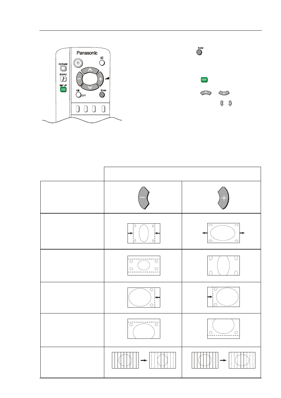 Adjusting the rgb picture | Panasonic TX-86PW100A User Manual | Page 37 / 48