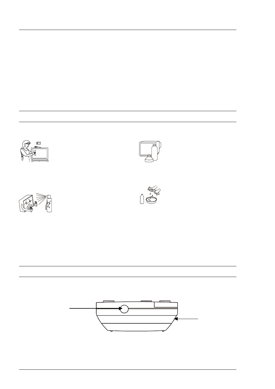 Cleaning the television, Cleaning the remote control, Caring for the remote control | Panasonic TX-86PW100A User Manual | Page 44 / 48