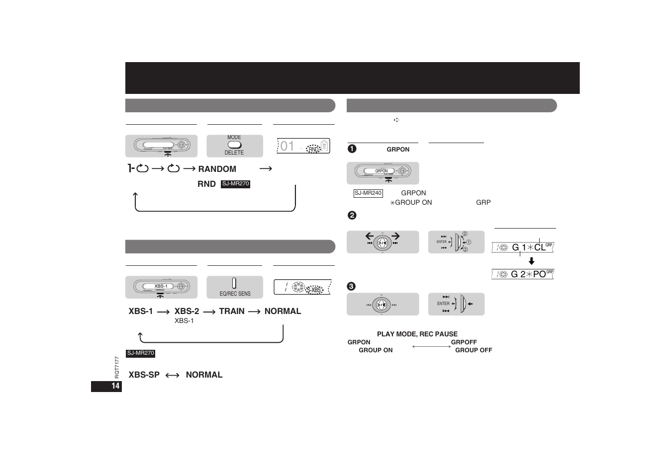 P14 もっと使いこなす, S xbs | Panasonic SJ-MR270 User Manual | Page 14 / 40