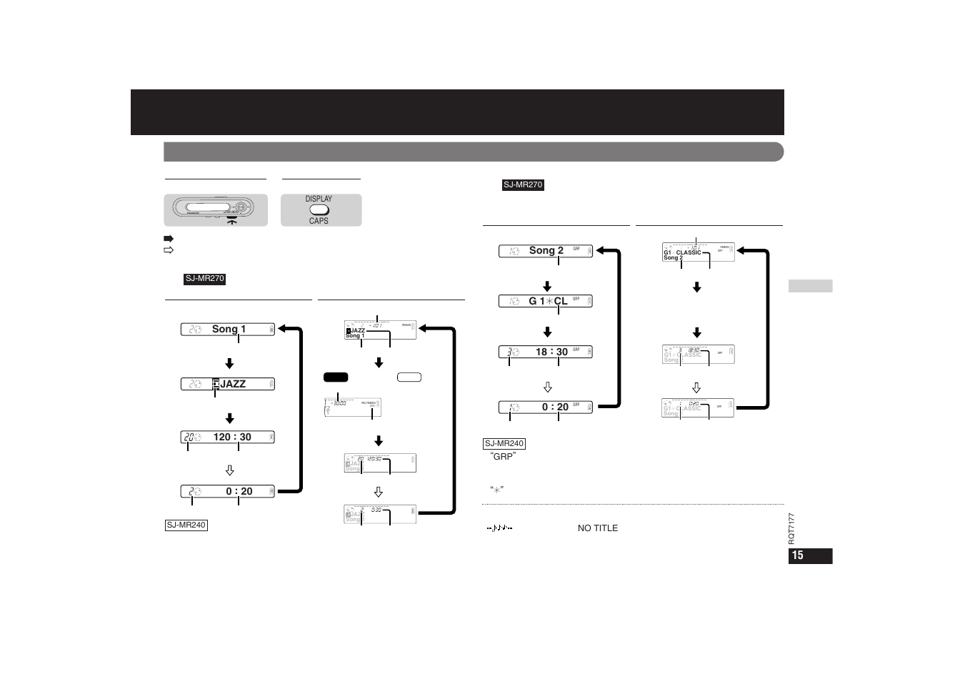 P15 （つづき, S xbs | Panasonic SJ-MR270 User Manual | Page 15 / 40