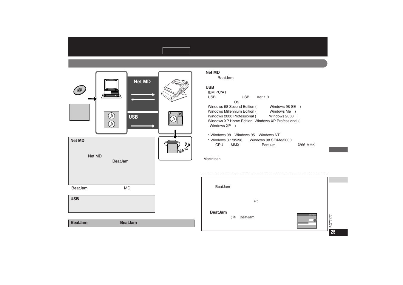 P25 パソコンと接続して使う | Panasonic SJ-MR270 User Manual | Page 25 / 40