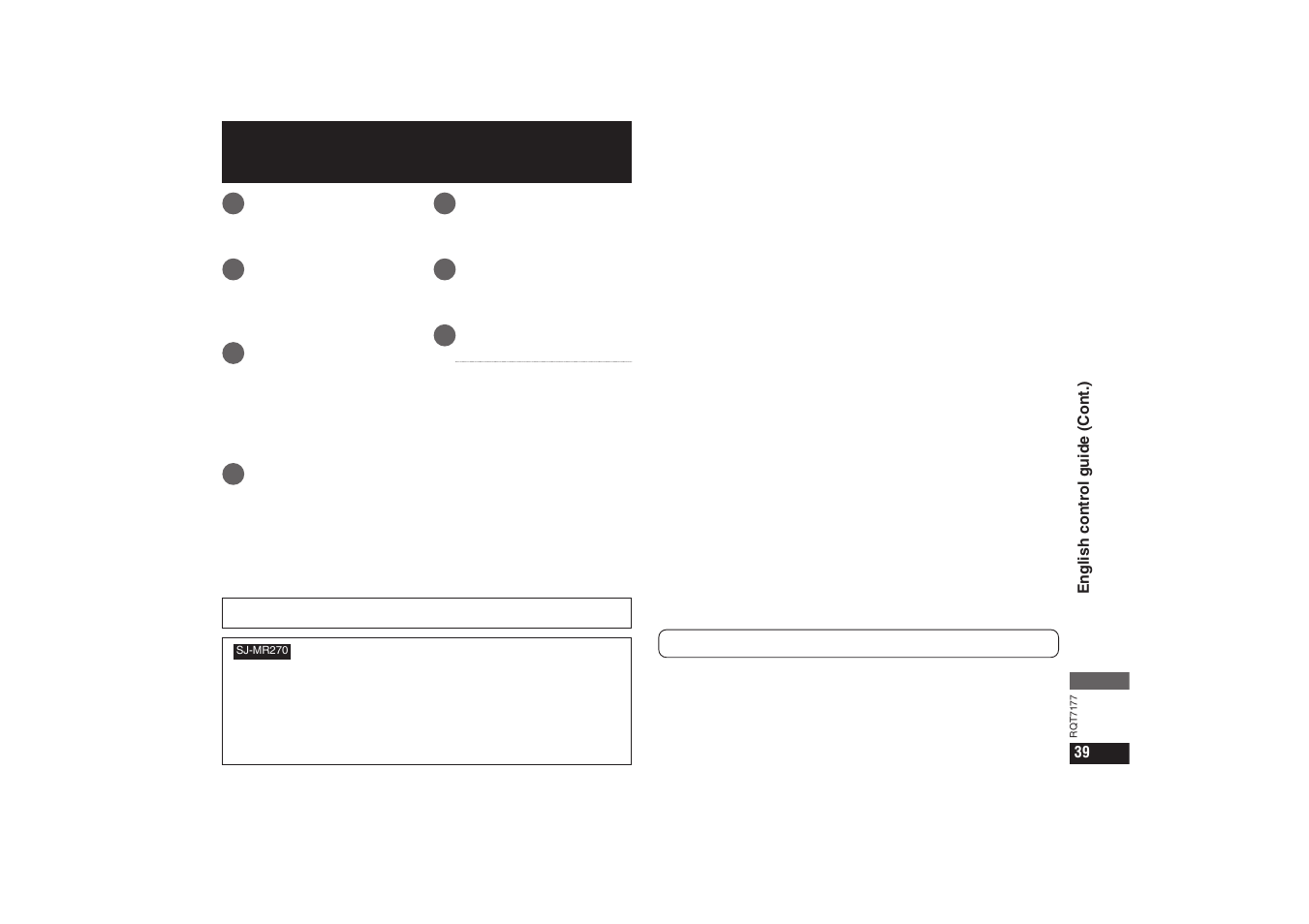 P39 さくいん | Panasonic SJ-MR270 User Manual | Page 39 / 40