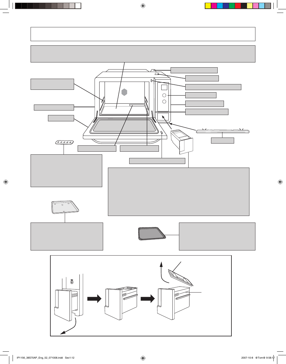 Oven components diagram | Panasonic NN-CS597S User Manual | Page 14 / 44