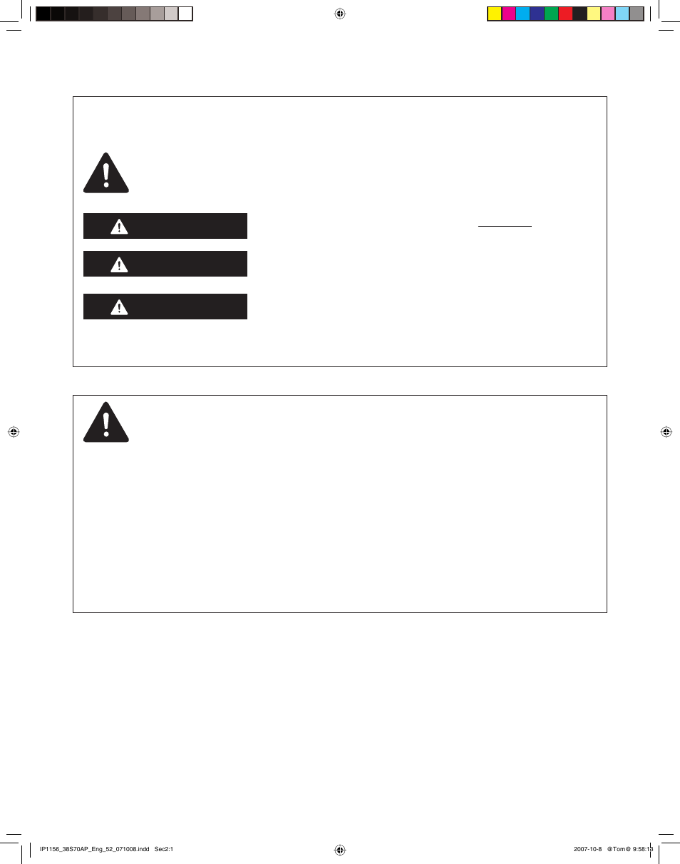 Microwave oven safety, Danger warning caution | Panasonic NN-CS597S User Manual | Page 3 / 44