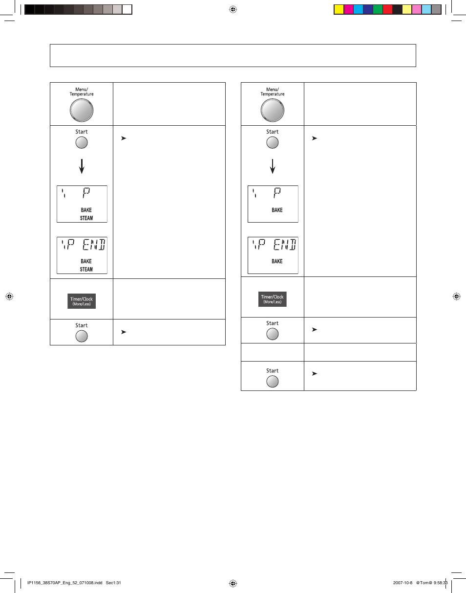 Bake auto menu feature, Continued) | Panasonic NN-CS597S User Manual | Page 33 / 44