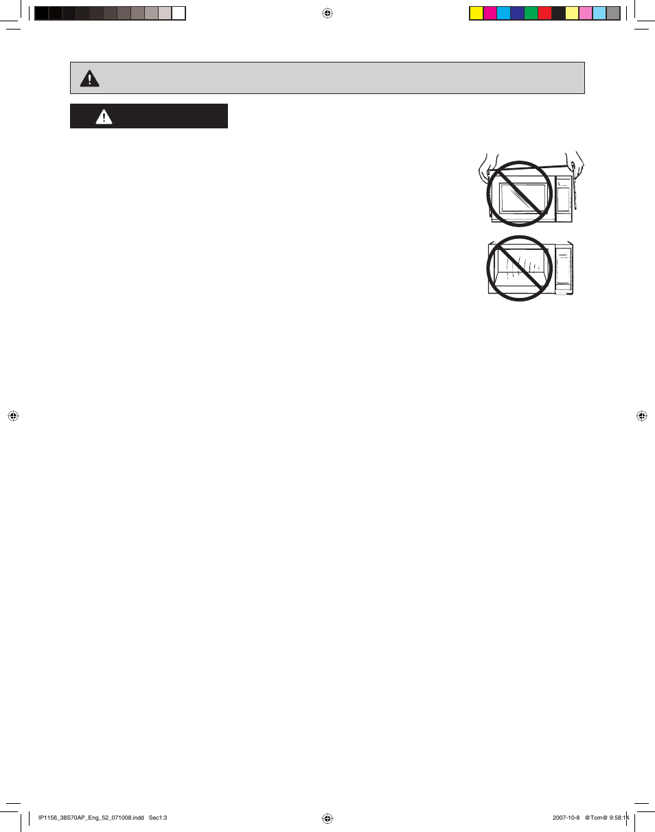 Save these instructions, Important safety instructions, Warning | Panasonic NN-CS597S User Manual | Page 5 / 44