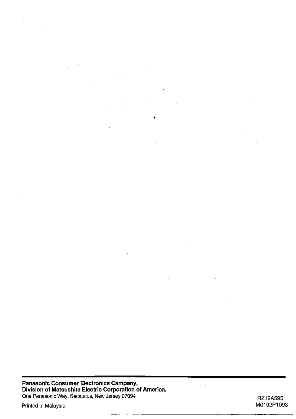 Panasonic SRMM10NS User Manual | Page 24 / 24