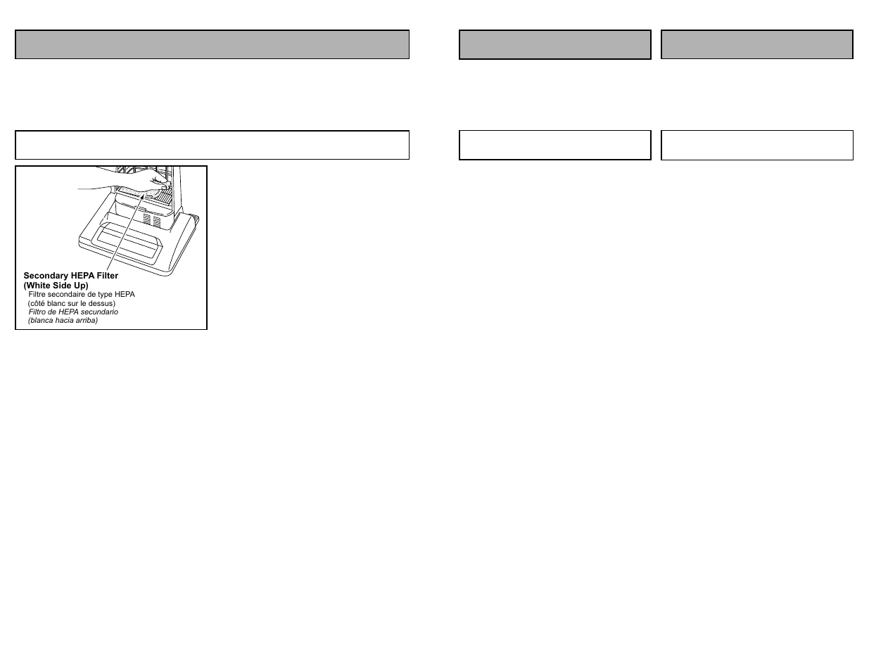 Routine care of cleaner, Replacing secondary hepa filter | Panasonic MC-V6603 User Manual | Page 24 / 48