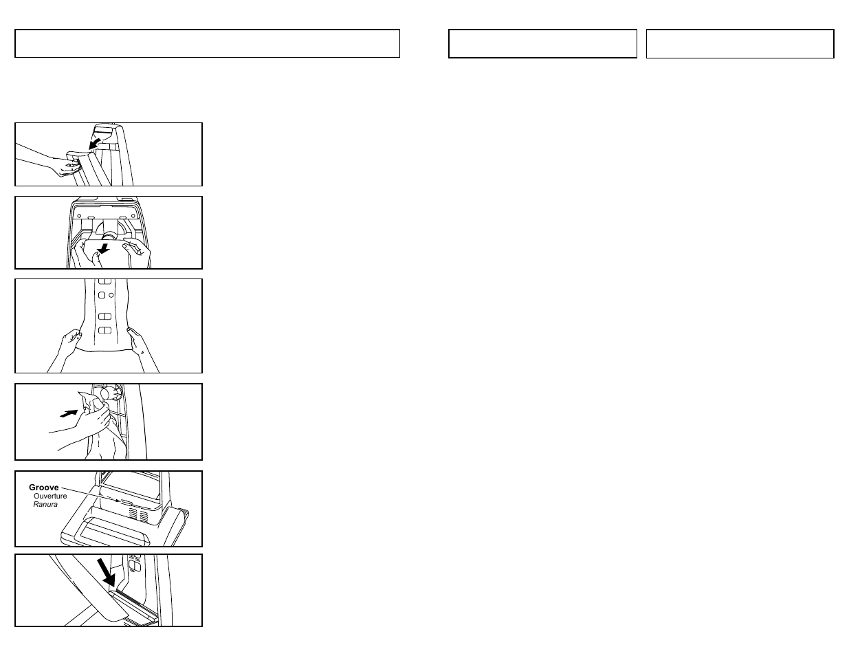 Changing dust bag | Panasonic MC-V6603 User Manual | Page 26 / 48