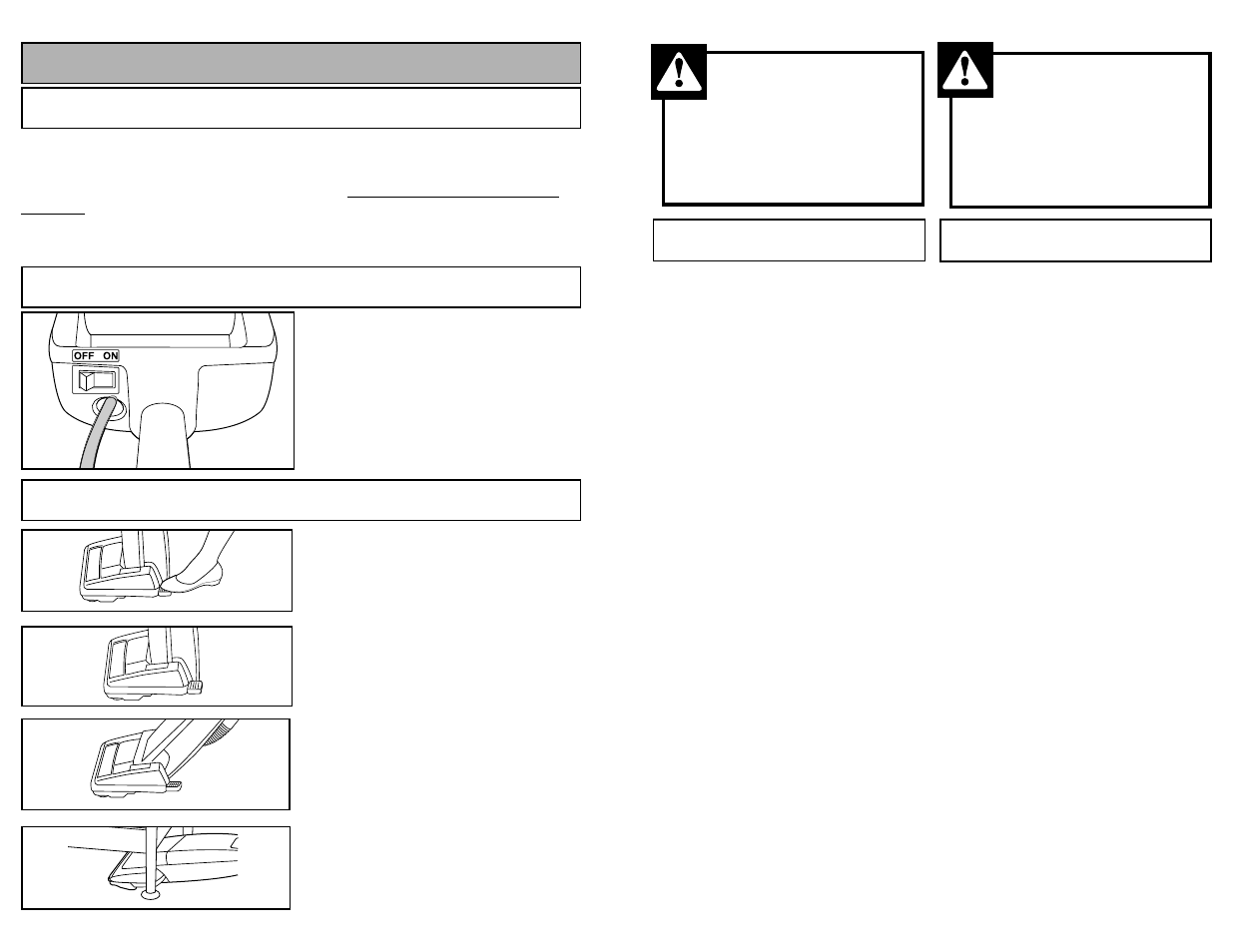 Enlevement et installation de la plaque inferieure, Cambiar y insertar de la base inferior, Advertencia | Avertissement | Panasonic MC-V6603 User Manual | Page 29 / 48