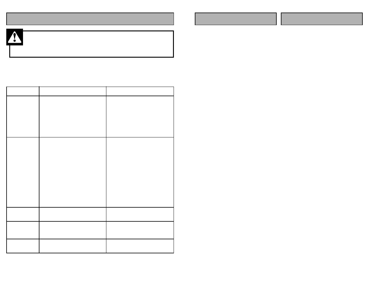 Before requesting service, Warning | Panasonic MC-V6603 User Manual | Page 40 / 48