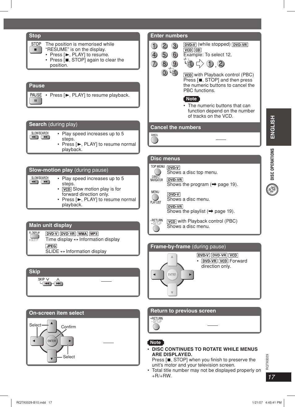 Panasonic sc-pt150 User Manual | Page 17 / 40