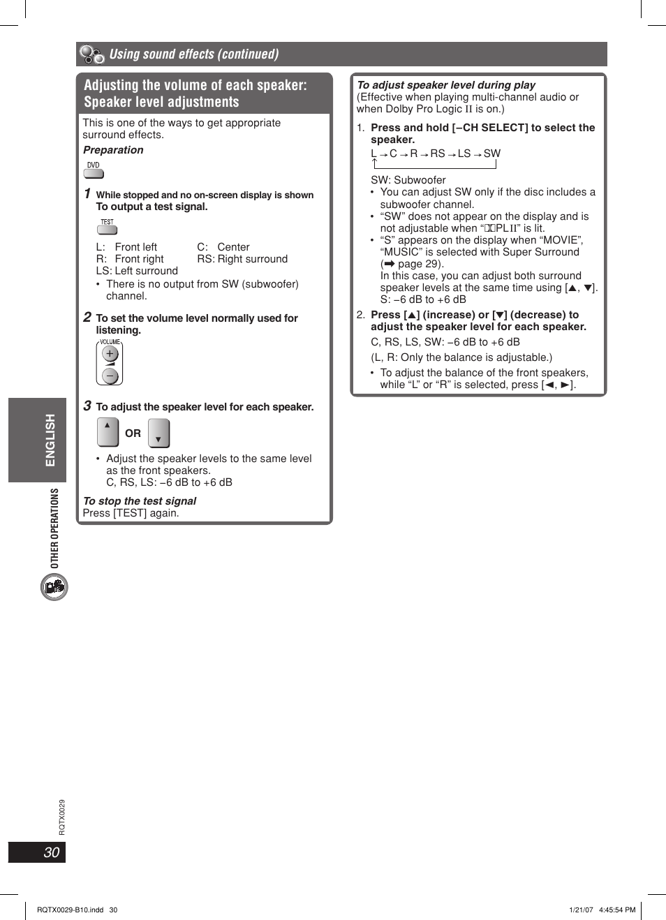 Panasonic sc-pt150 User Manual | Page 30 / 40