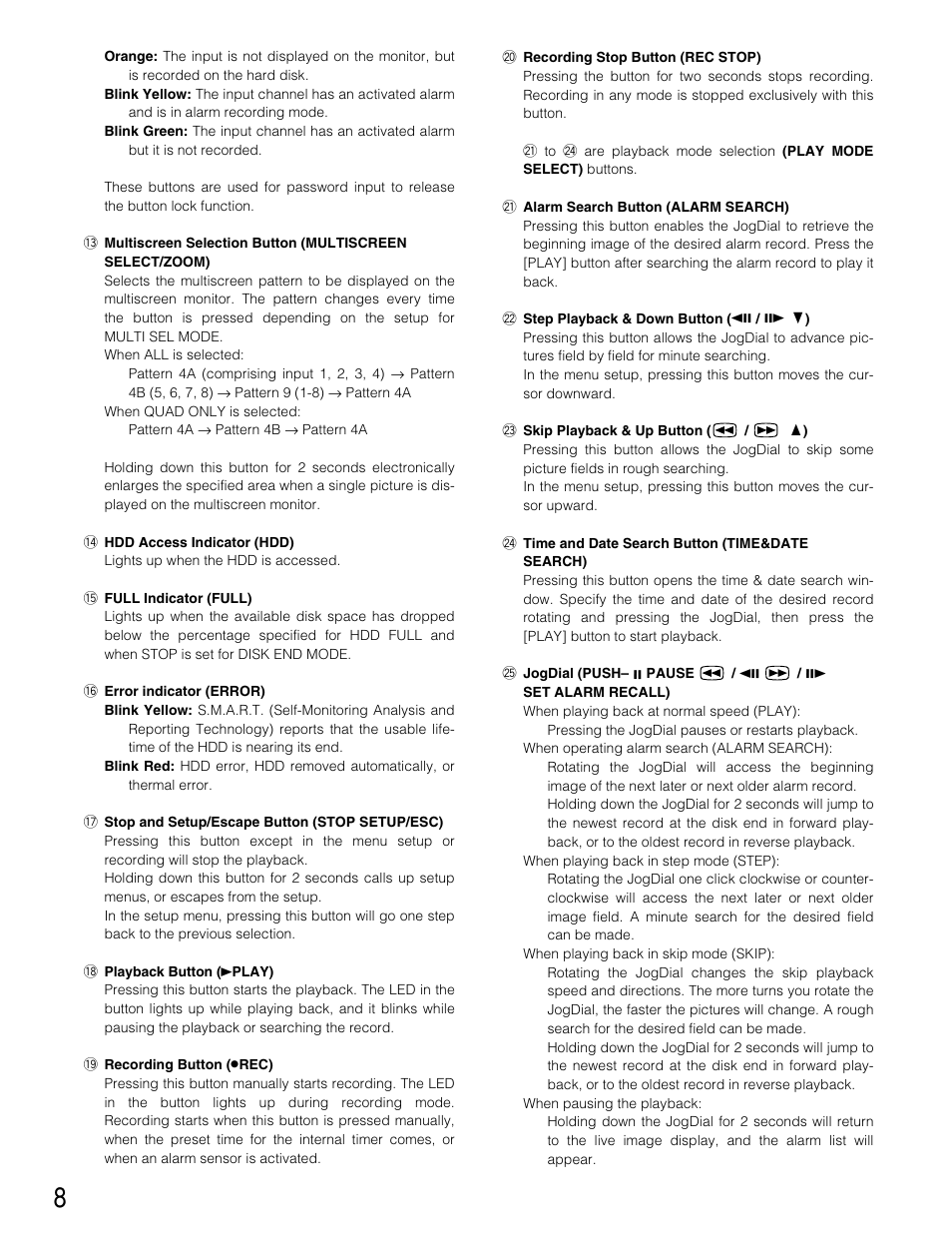 Panasonic WJ-HD220 User Manual | Page 8 / 103