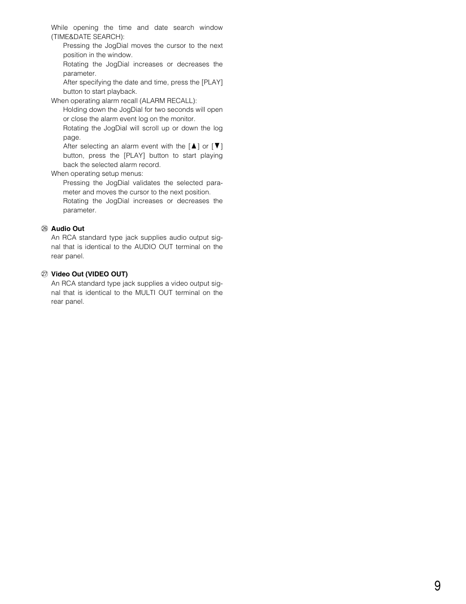 Panasonic WJ-HD220 User Manual | Page 9 / 103