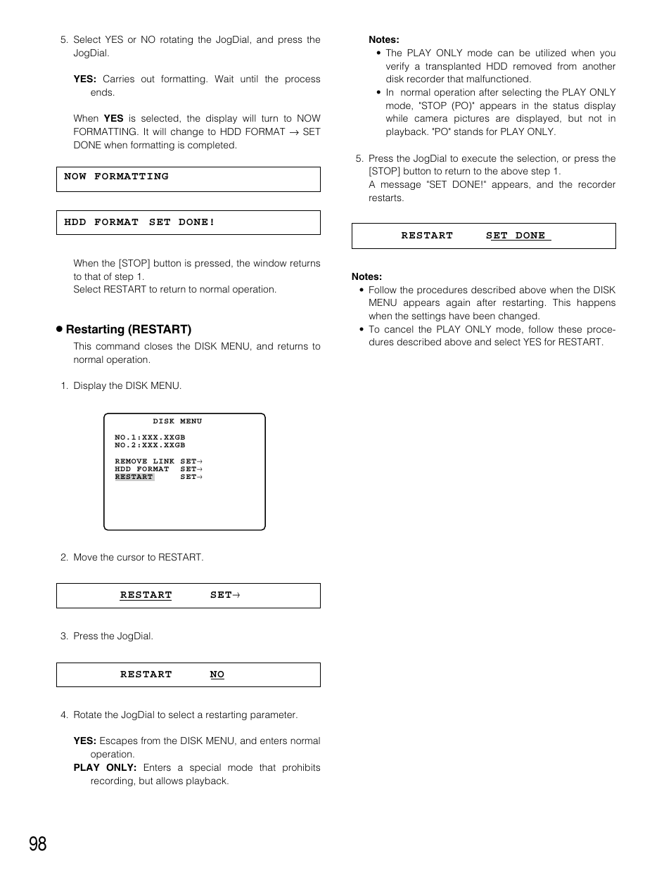 Panasonic WJ-HD220 User Manual | Page 98 / 103