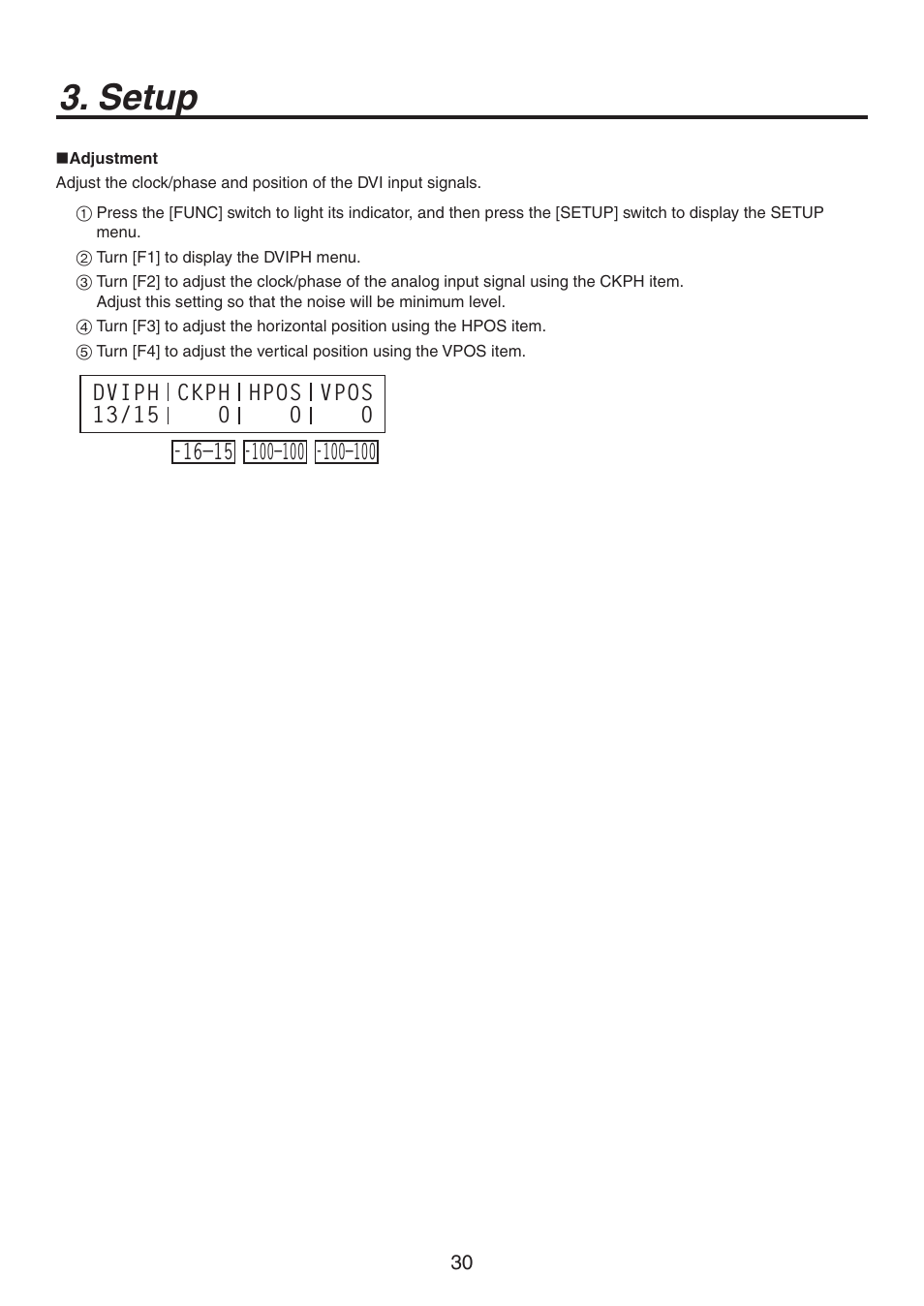 Setup | Panasonic AV-HS300G User Manual | Page 4 / 20