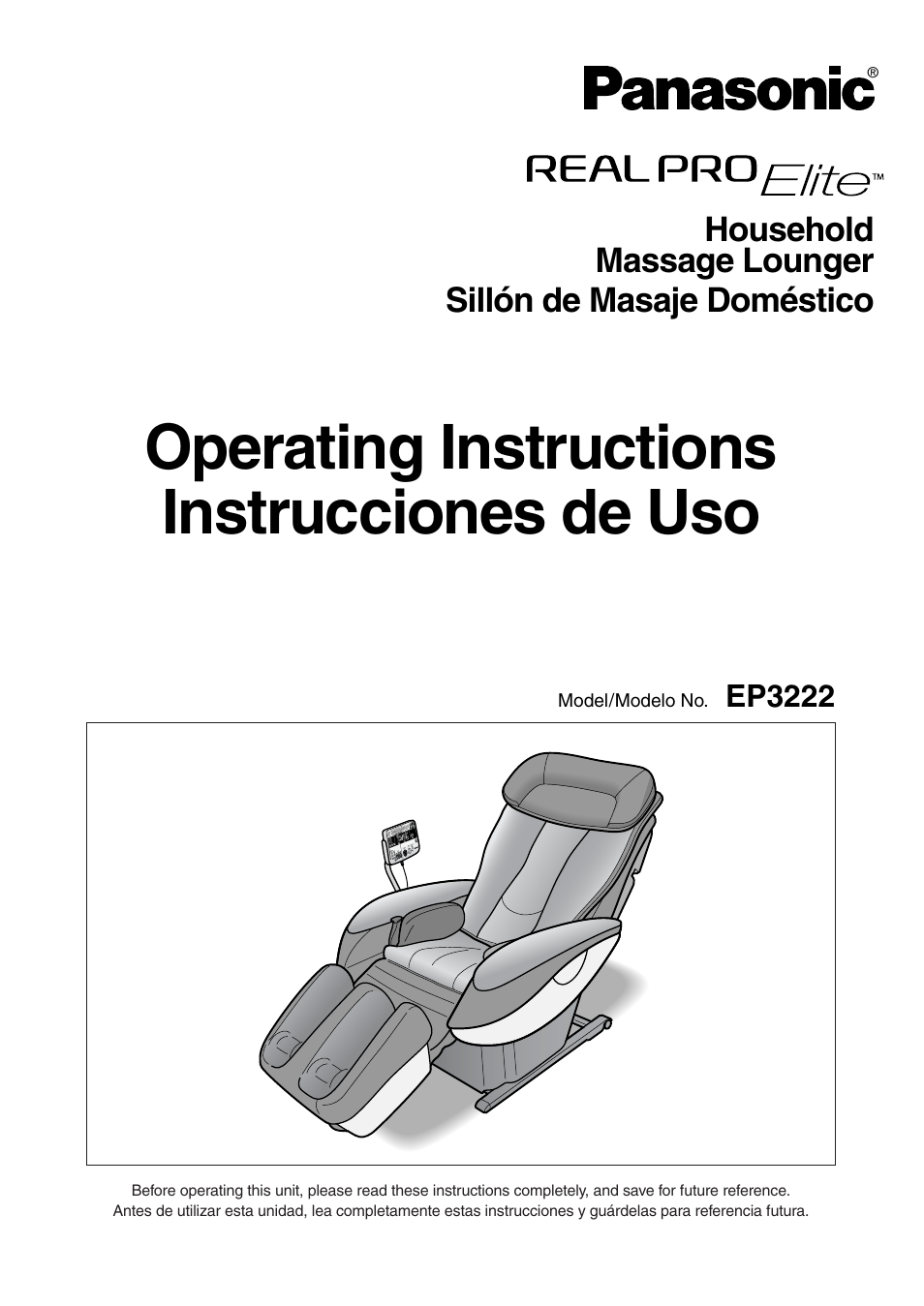 Panasonic EP322 User Manual | 41 pages