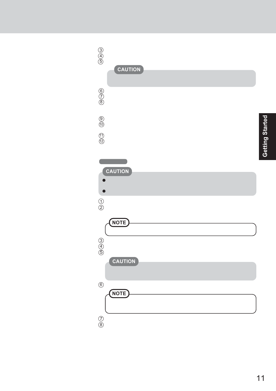Getting started | Panasonic CF-18 Series User Manual | Page 11 / 44