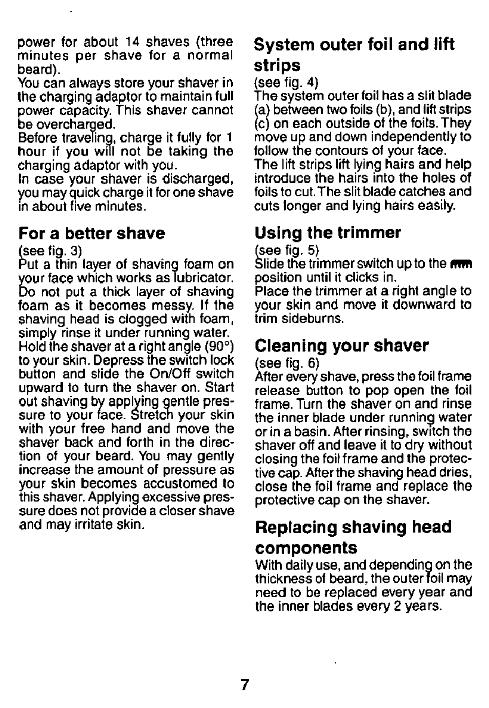 Panasonic ES882 User Manual | Page 7 / 20
