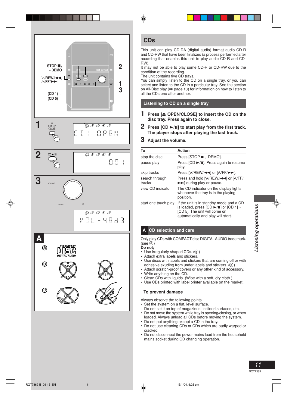 Panasonic SCPM19 User Manual | Page 11 / 28