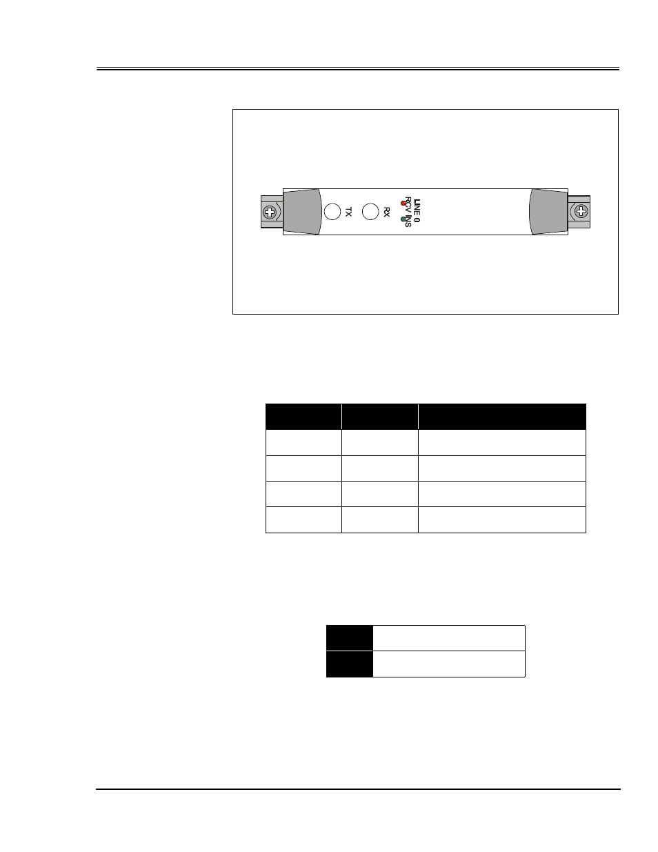 3 mbps-j2 line card, Rcv/ins, Rx/tx | 3 mbps-j2 line card -9 | Panasonic 1200N User Manual | Page 37 / 256