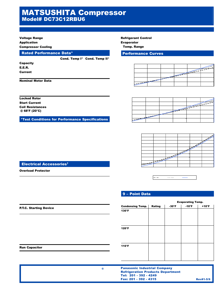 Panasonic Matsushita DC73C12RBU6 User Manual | 2 pages