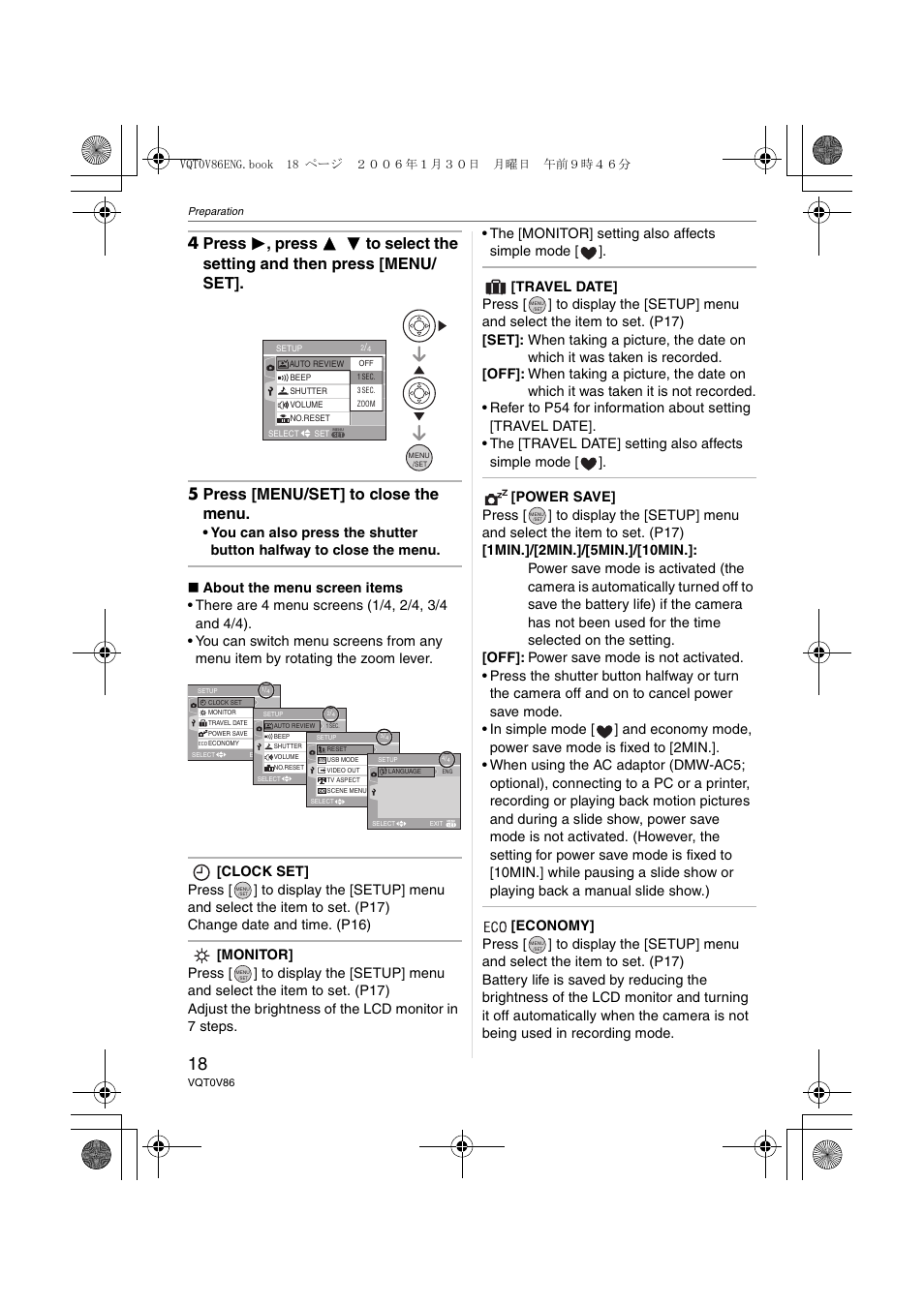 Panasonic DMC-FX01 User Manual | Page 18 / 116