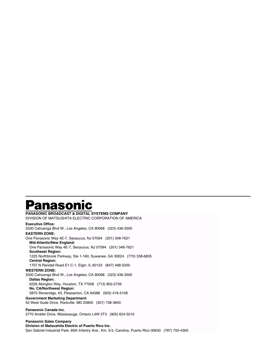 Panasonic AJ- DCP User Manual | Page 44 / 44