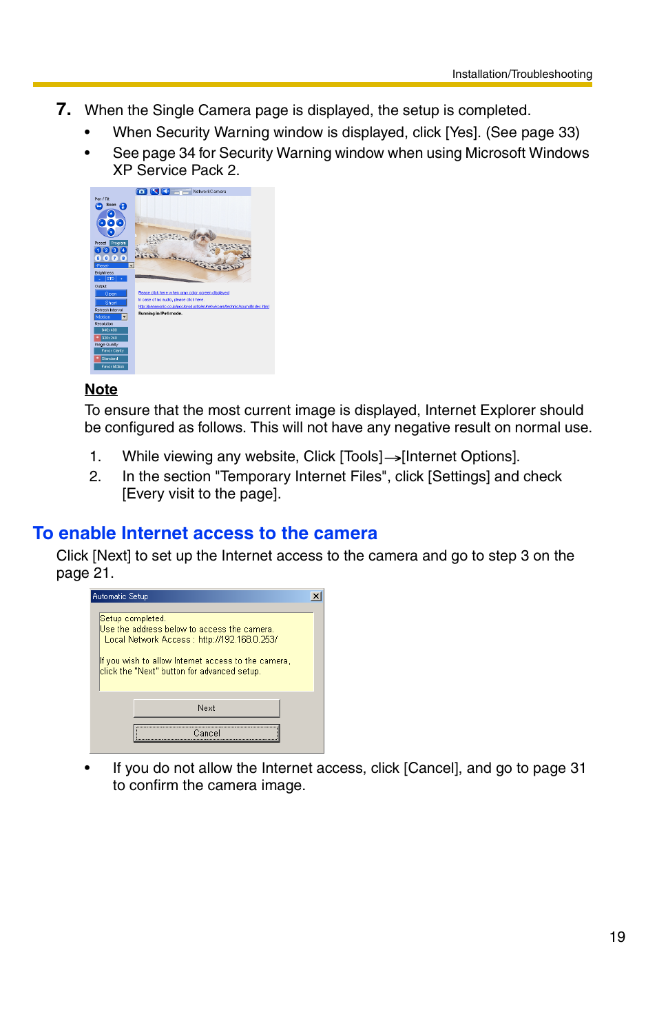 Panasonic BB-HCM331 User Manual | Page 19 / 64