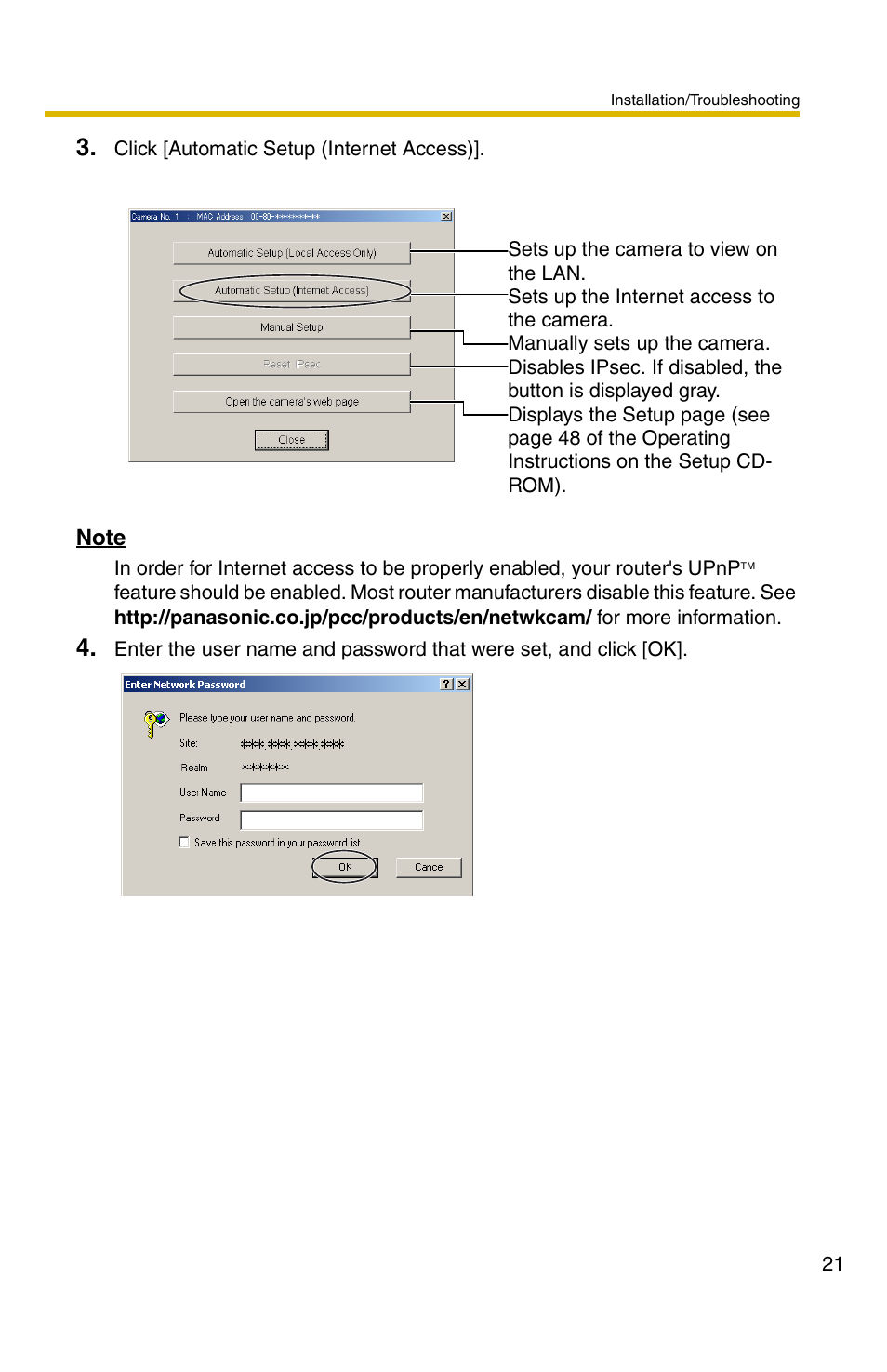 E 21 | Panasonic BB-HCM331 User Manual | Page 21 / 64