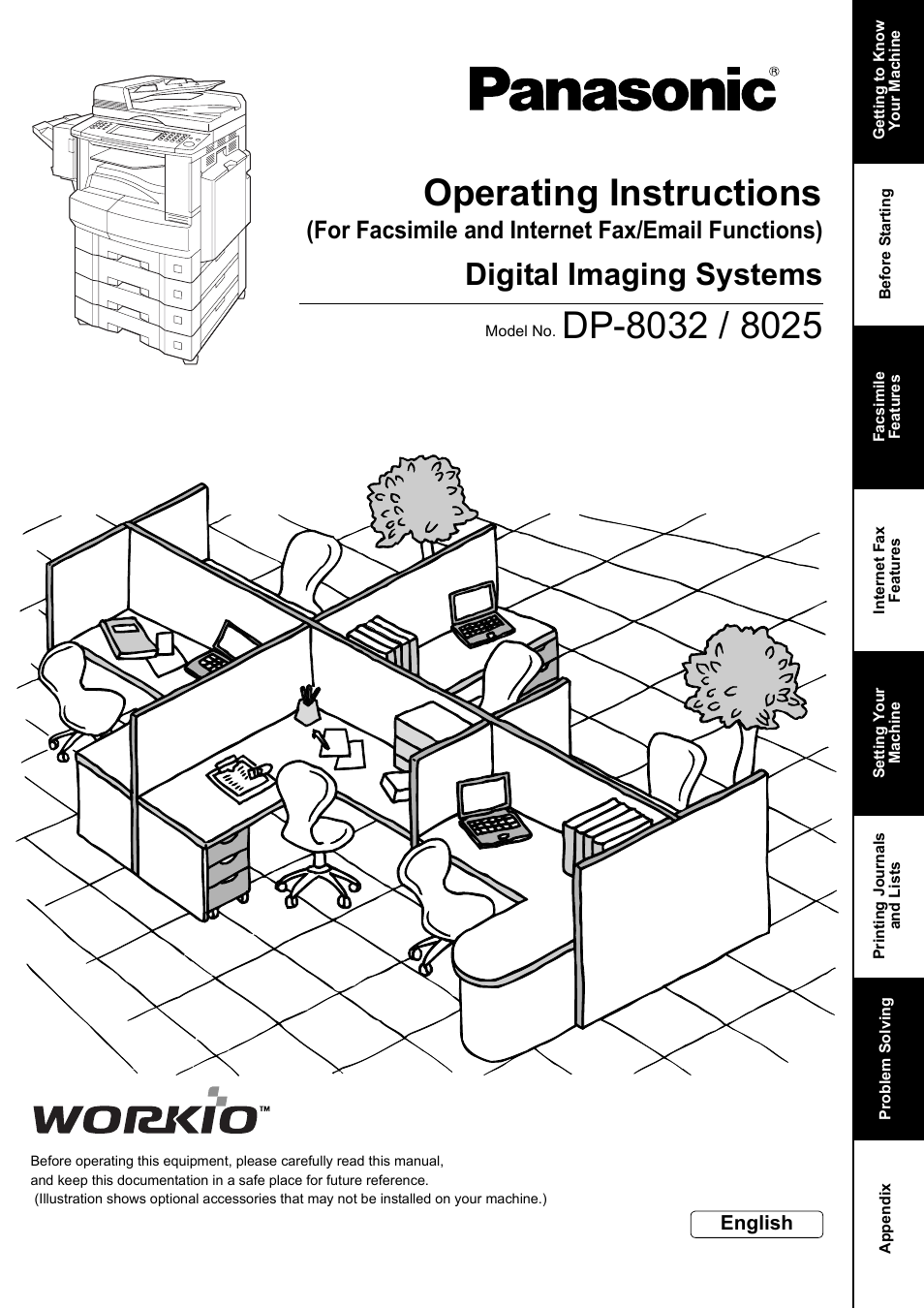 Panasonic DP-8025 User Manual | 240 pages