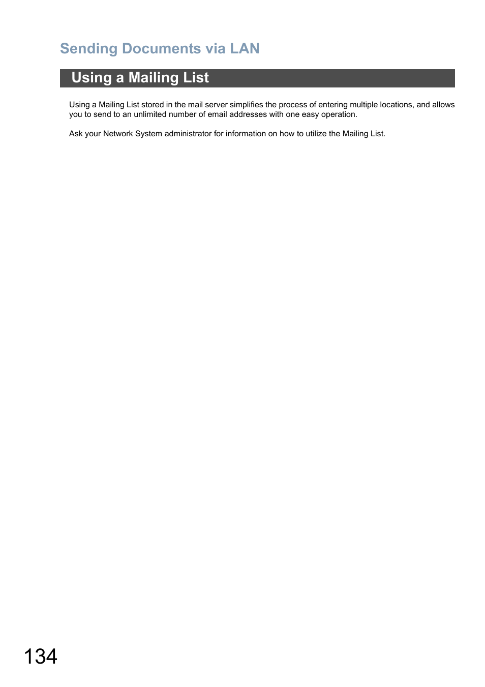 Using a mailing list | Panasonic DP-8025 User Manual | Page 134 / 240