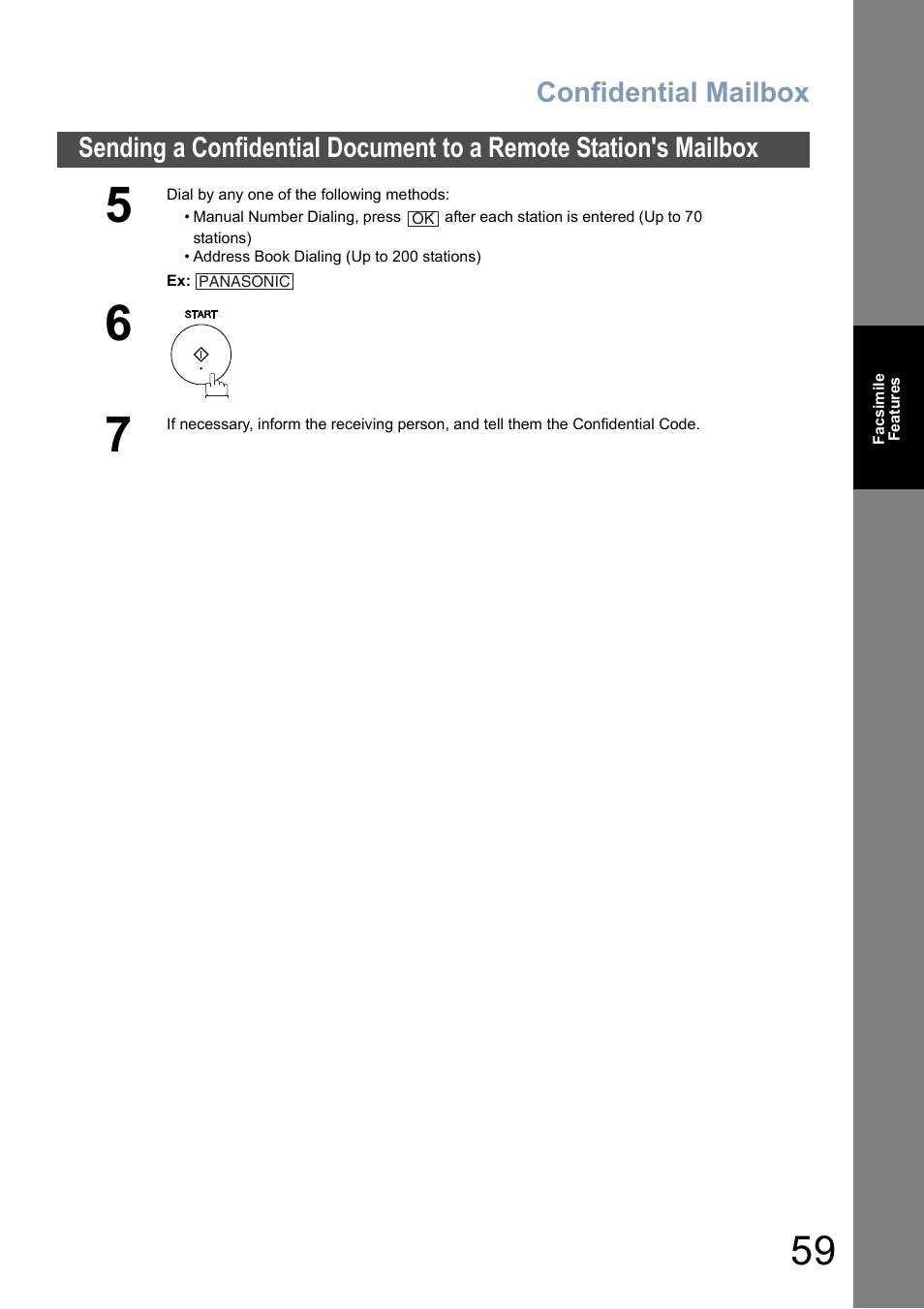 Confidential mailbox | Panasonic DP-8025 User Manual | Page 59 / 240