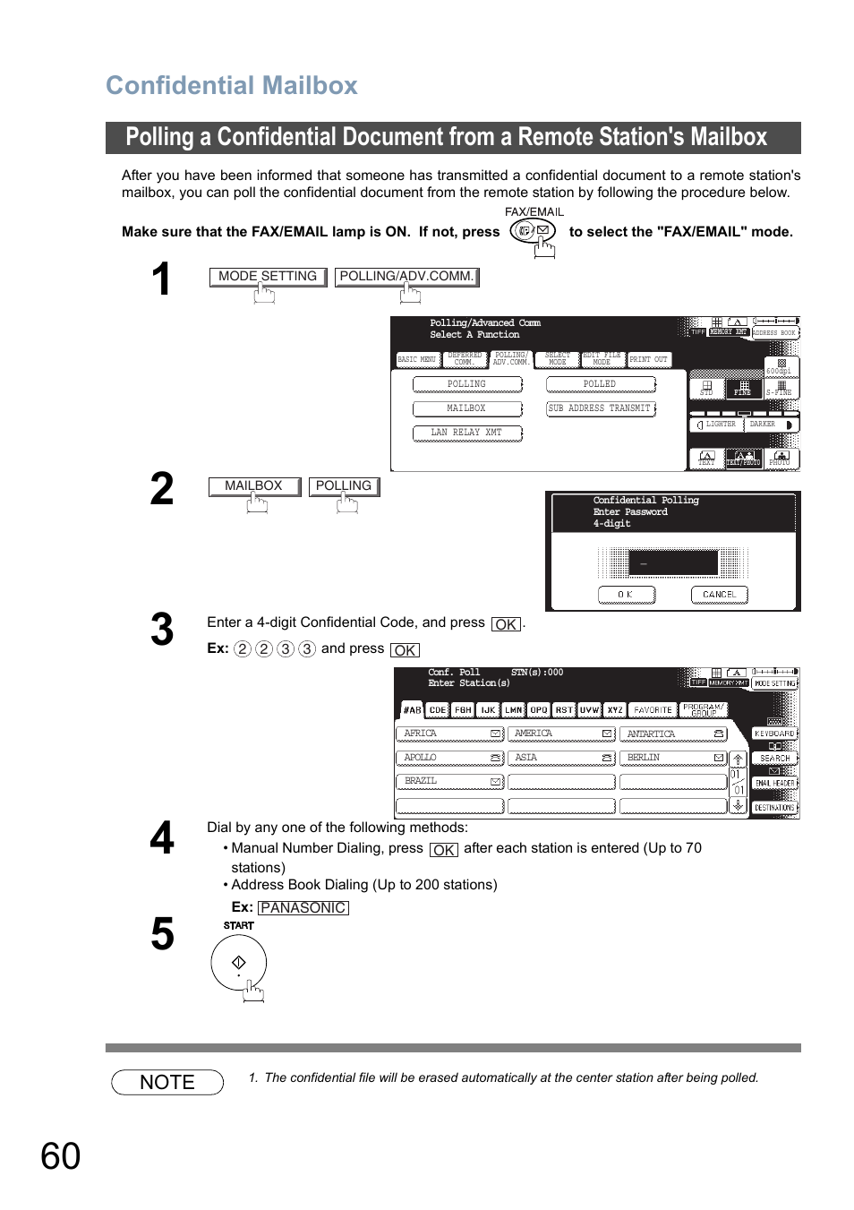 Confidential mailbox | Panasonic DP-8025 User Manual | Page 60 / 240
