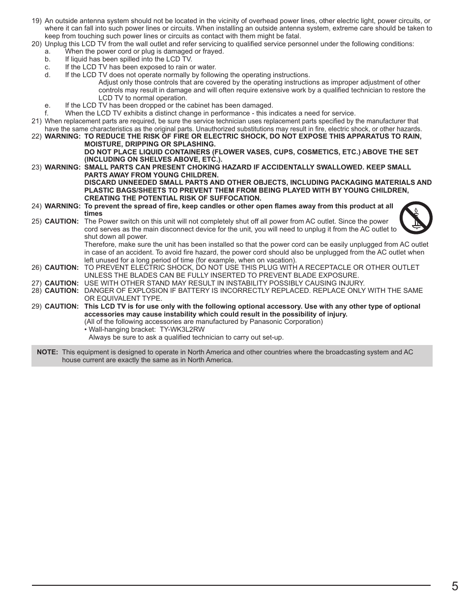 Panasonic TC-32LX44 User Manual | Page 5 / 52