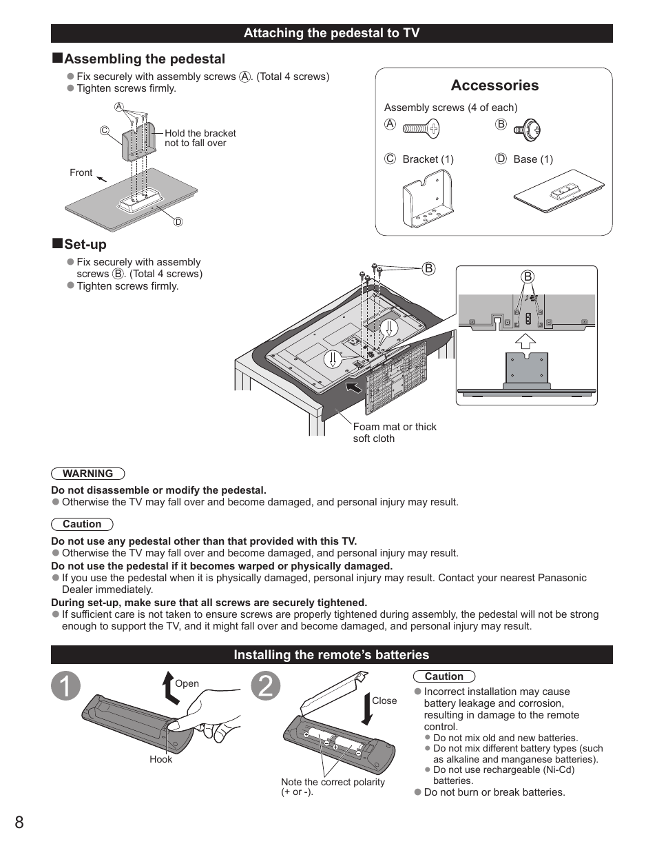 Panasonic TC-32LX44 User Manual | Page 8 / 52