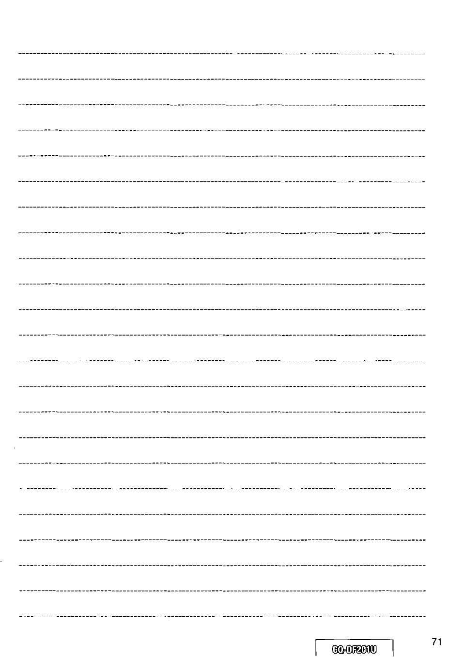 Panasonic CQ-DF201U User Manual | Page 71 / 72