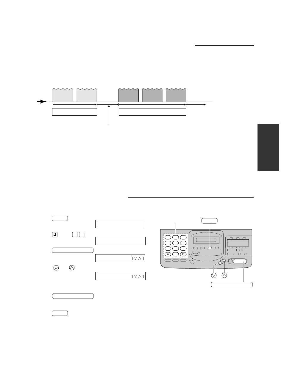 Setting the tel/fax mode, Helpful hints when using the tel/fax mode | Panasonic KX-F880 User Manual | Page 31 / 84