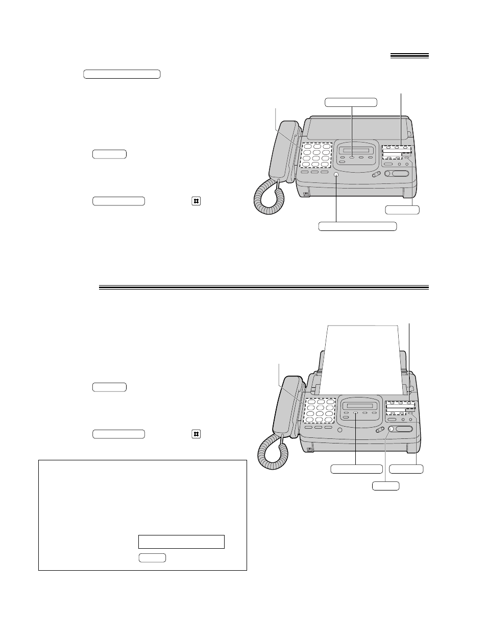 2a 2b, Making voice calls using automatic dialing, Transmitting documents using automatic dialing | Panasonic KX-F880 User Manual | Page 34 / 84