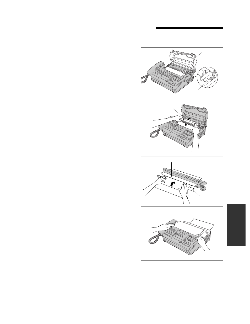 Clearing a recording paper jam | Panasonic KX-F880 User Manual | Page 73 / 84