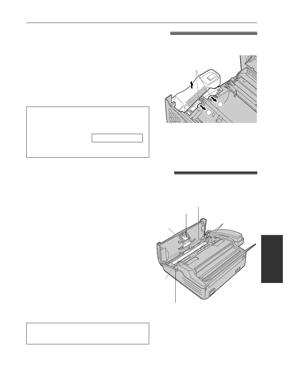Routine care, Removing the handset cradle, Cleaning the inside of the unit | Panasonic KX-F880 User Manual | Page 75 / 84